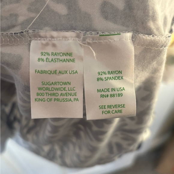 NWT Lilly Pulitzer Gigi V-Neck Tank Bright Navy Treasure Size XL - Picture 6 of 6